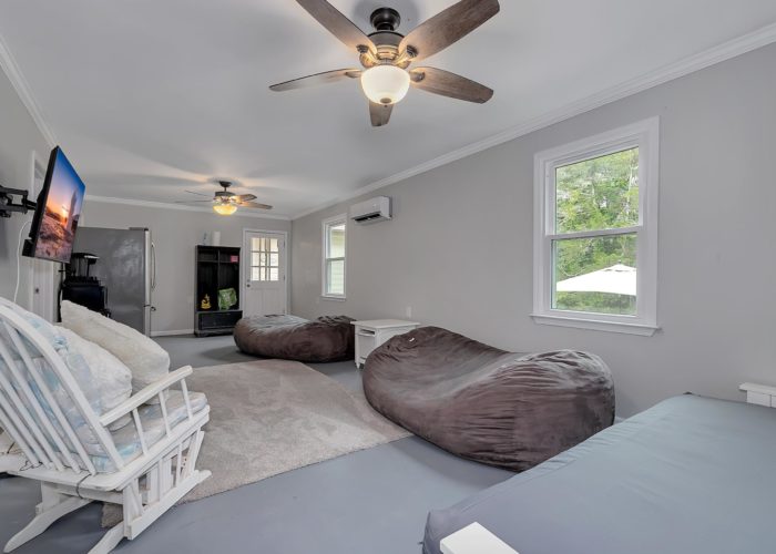 The living room of our guest house, which is available for an additional fee